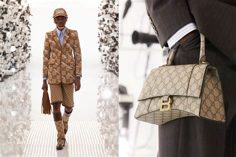 balenciaga bag with gucci print|gucci balenciaga boots.